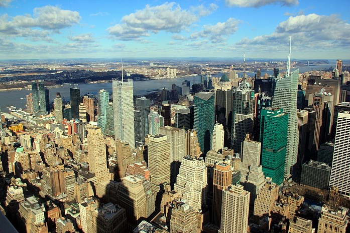 Вид на Нью-Йорк с Эмпайр Стейт Билдинг